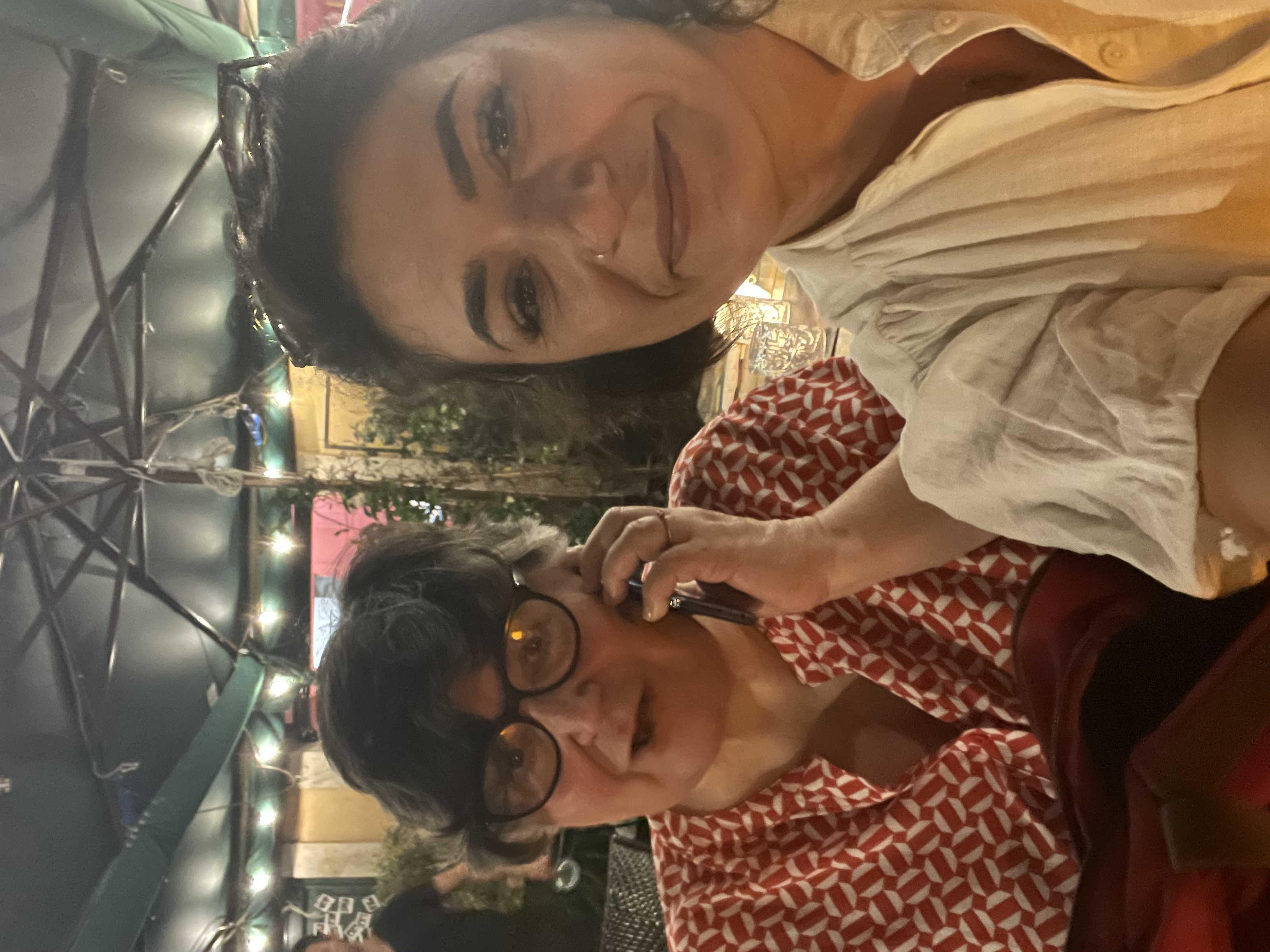 Kamilah with her mother Rossana